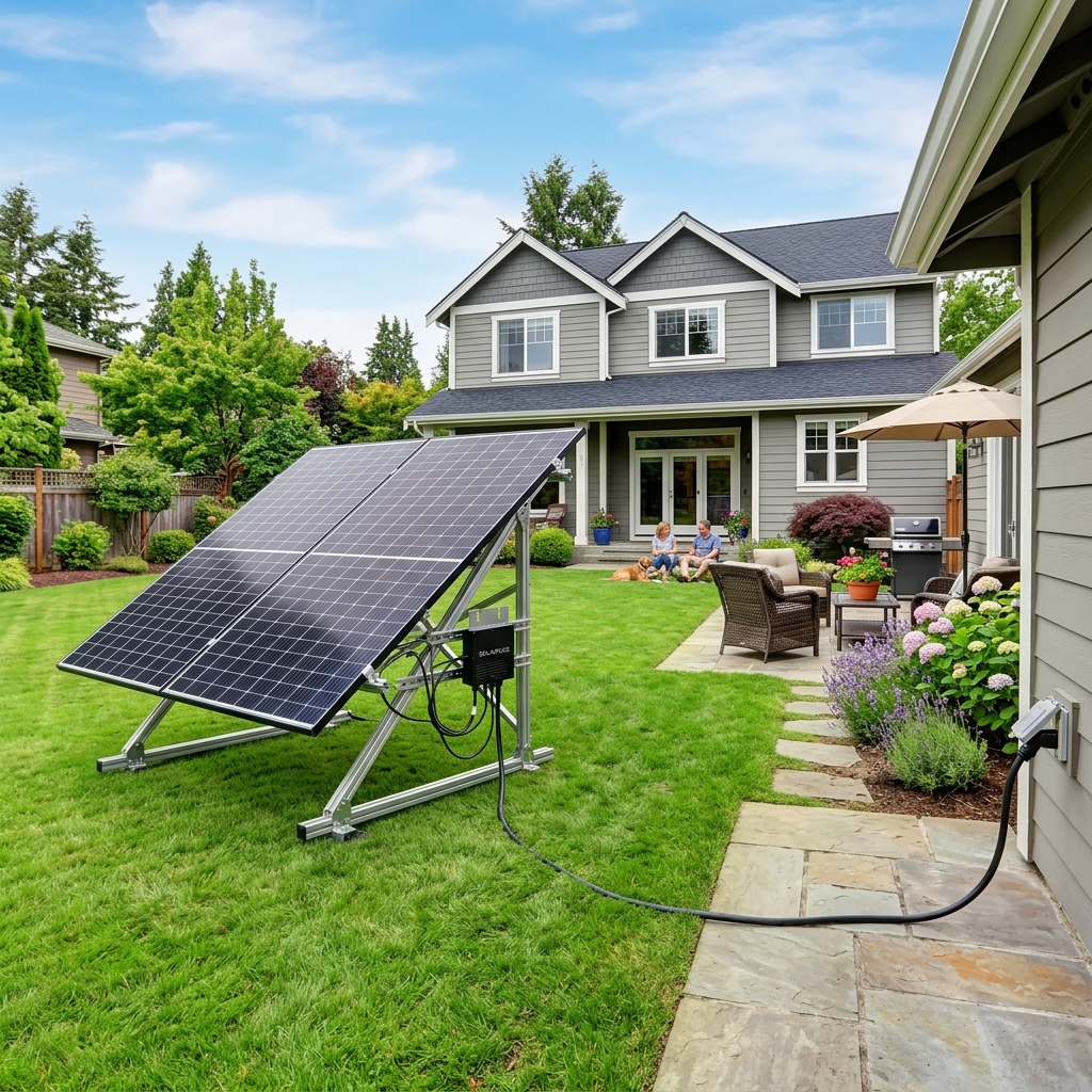 Balcony solar installation in Roanoke, VA